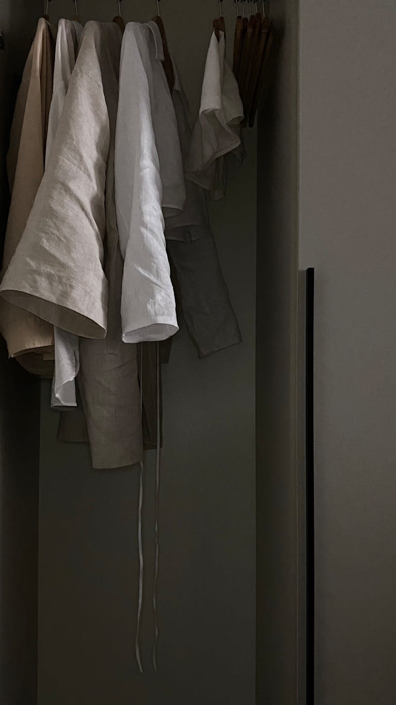 Leinen-Kleid Salbeigrün